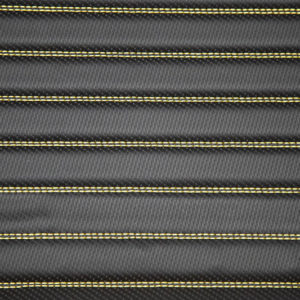 Black with gold line stitching - Premier