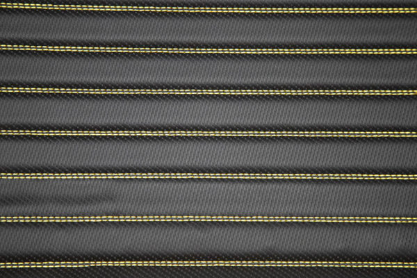 Black with gold line stitching - Premier