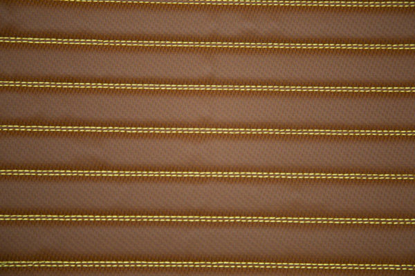 Brown with gold line stitching - Premier